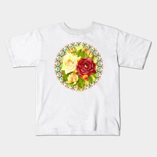 Colored Roses and Bulbs Kids T-Shirt